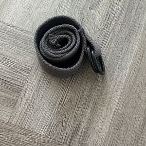 Kids' Gray Belt with Double Ring Buckle